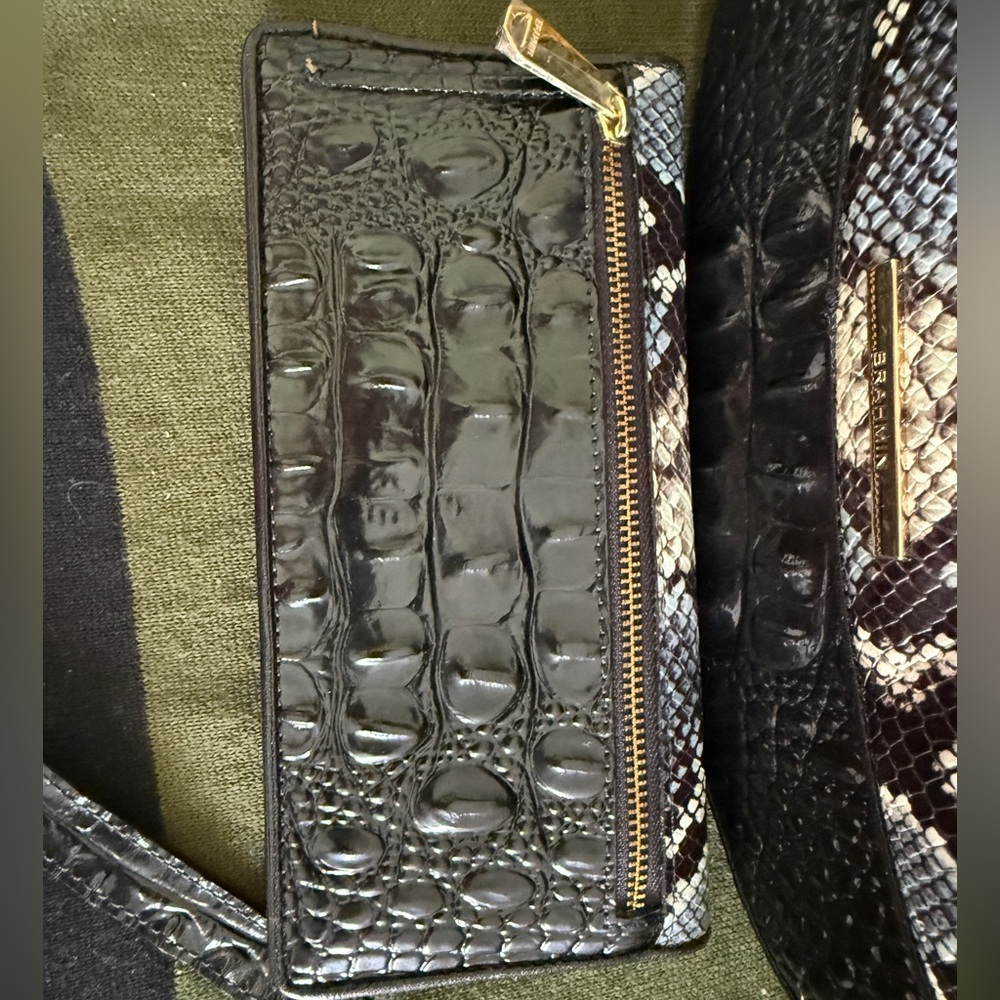 Brahmin Elegant Snake Print Crossbody Bag and Wallet Set - Picture 6 of 8